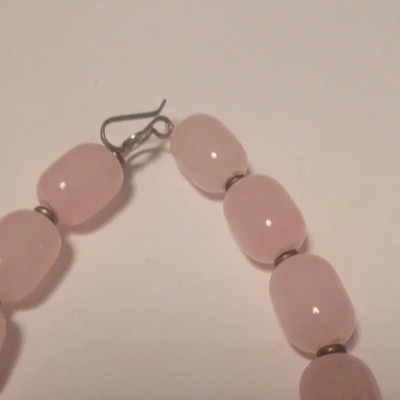 PINK QUARTZ NECKLACE NWOT, 22 INCHES - Picture 3 of 4